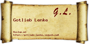 Gotlieb Lenke névjegykártya